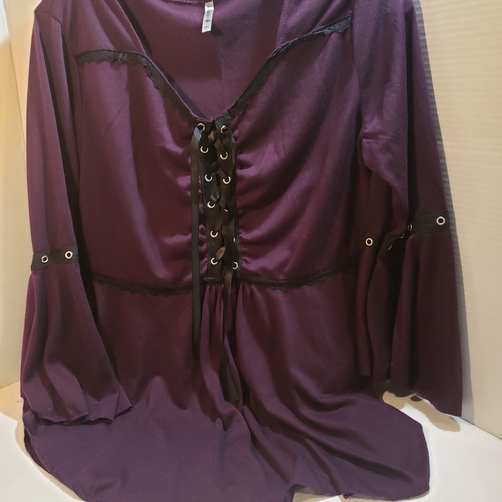 Maroon Pheasant Top
